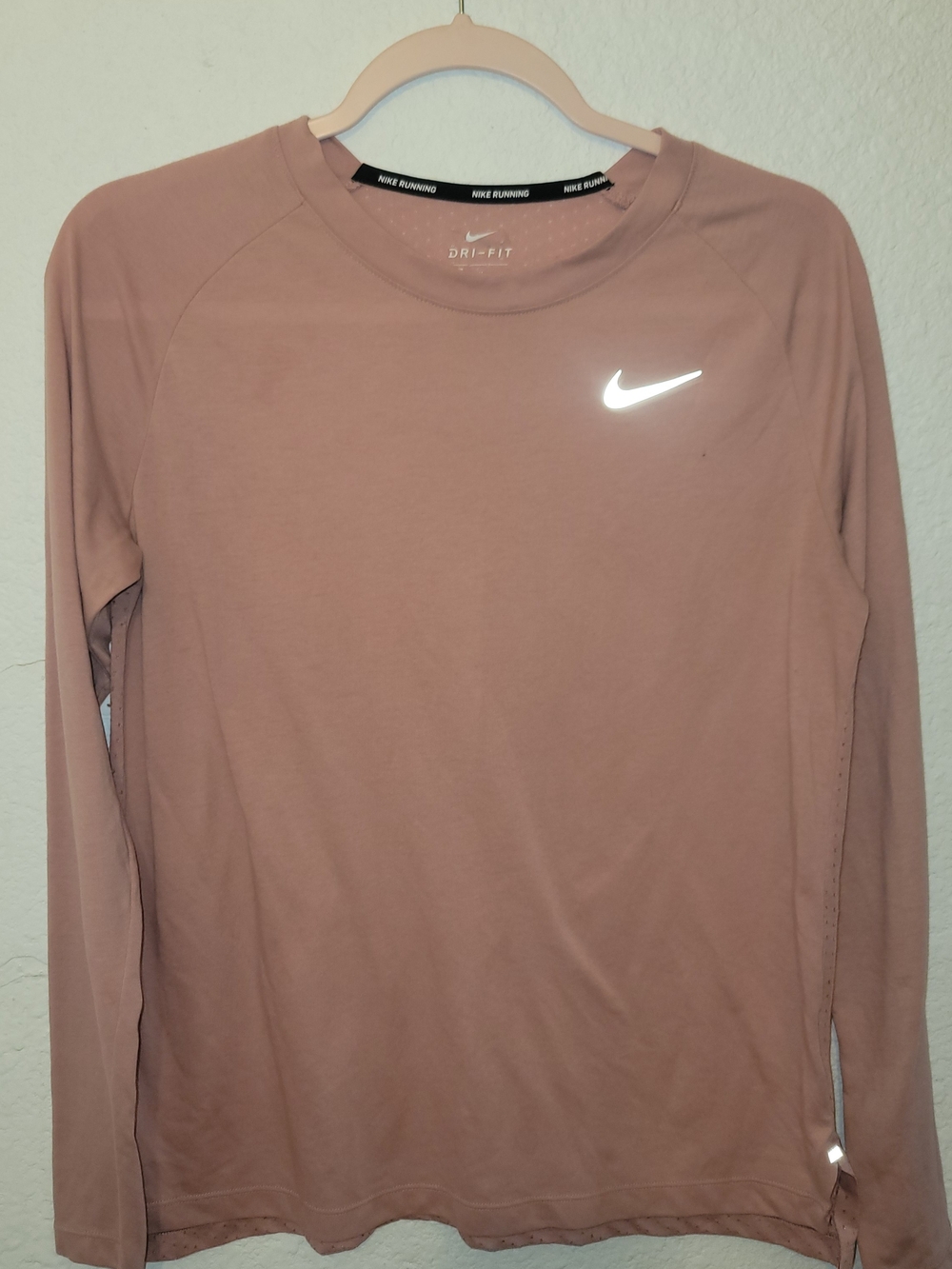 Nike Dri-FIT Long Sleeve Top - Dusty Rose